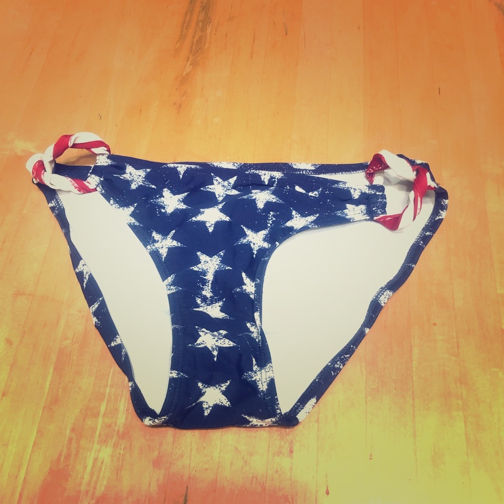 MAKE OFFER American Flag/Patriotic Bikini Bottom